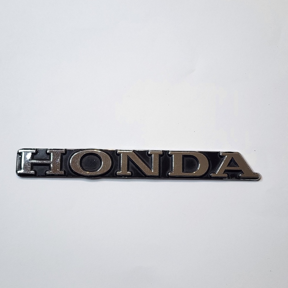 Honda OEM Machined & Black Plastic 6.5" Emblem Badge Logo‎ Nameplate 80's
